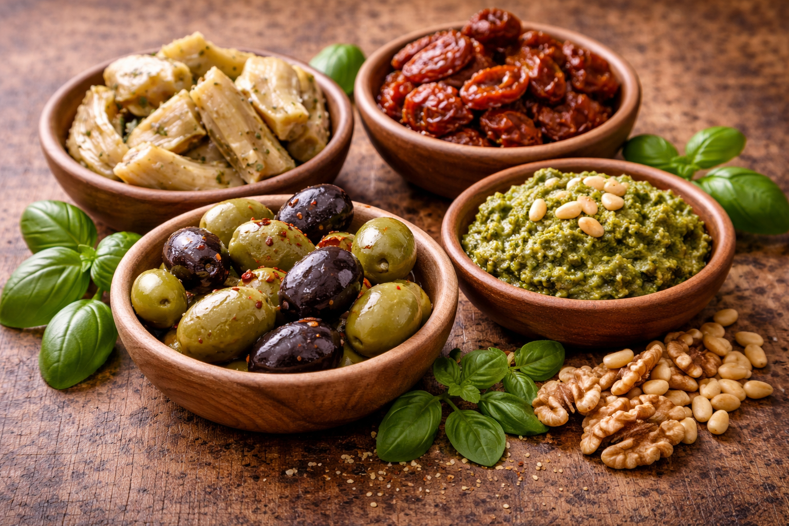 vegetarische smaakmakers voor pizza