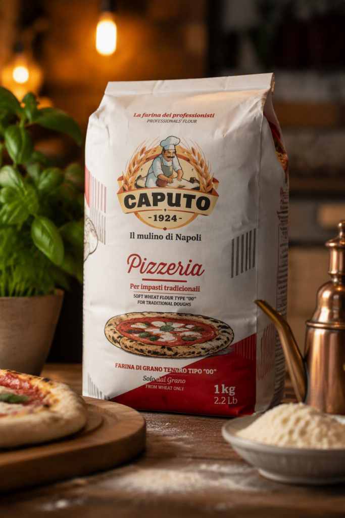 foto van een pak bloem geschikt voor napolitaanse pizza