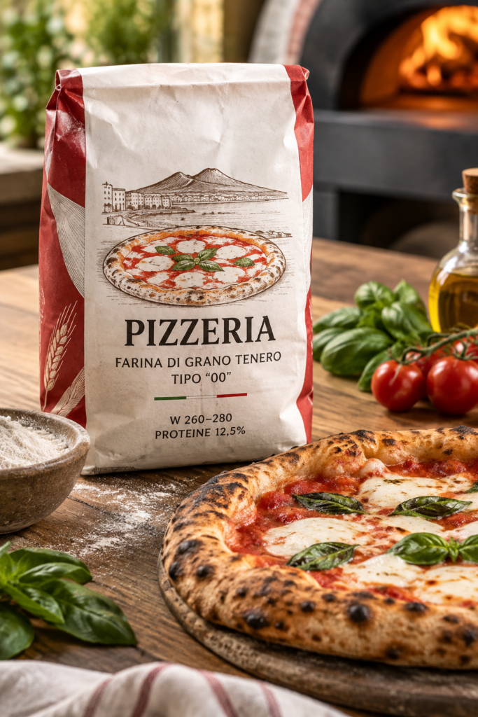 foto van een pak capupto pizzeria tipo 00 bloem