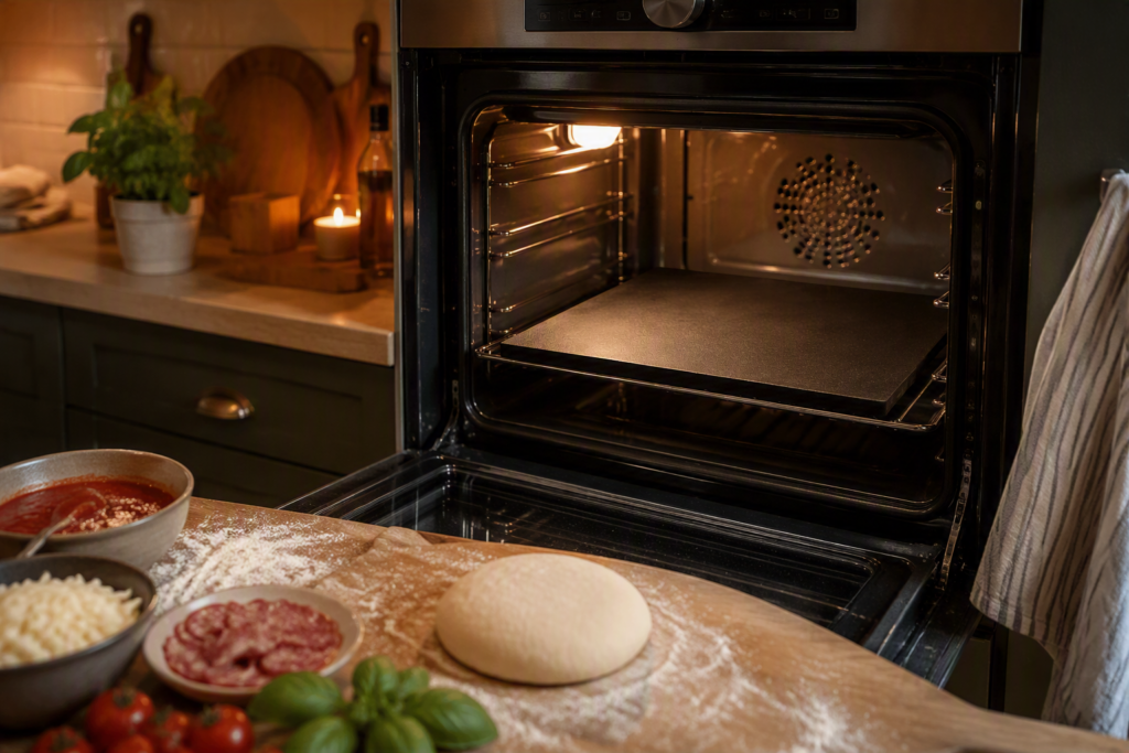 foto ter illustratie bij een stukje tekst over pizzastaal